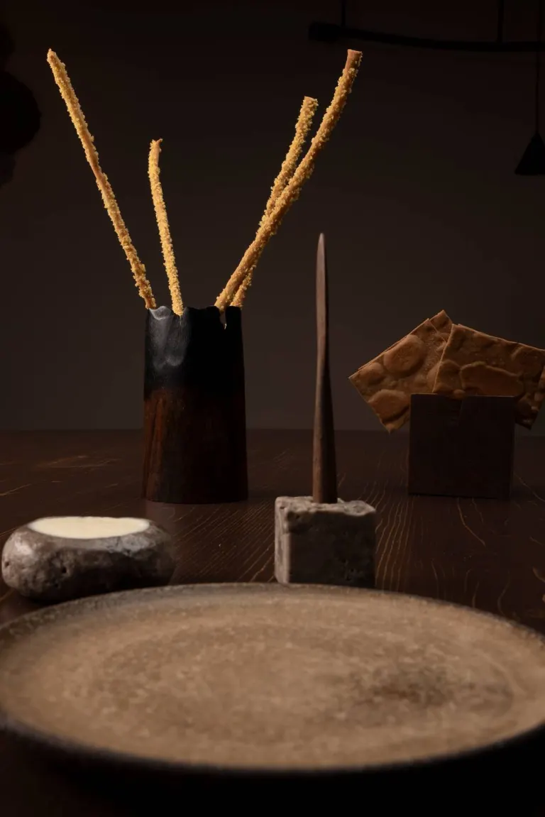 Grissini, burro e crackers