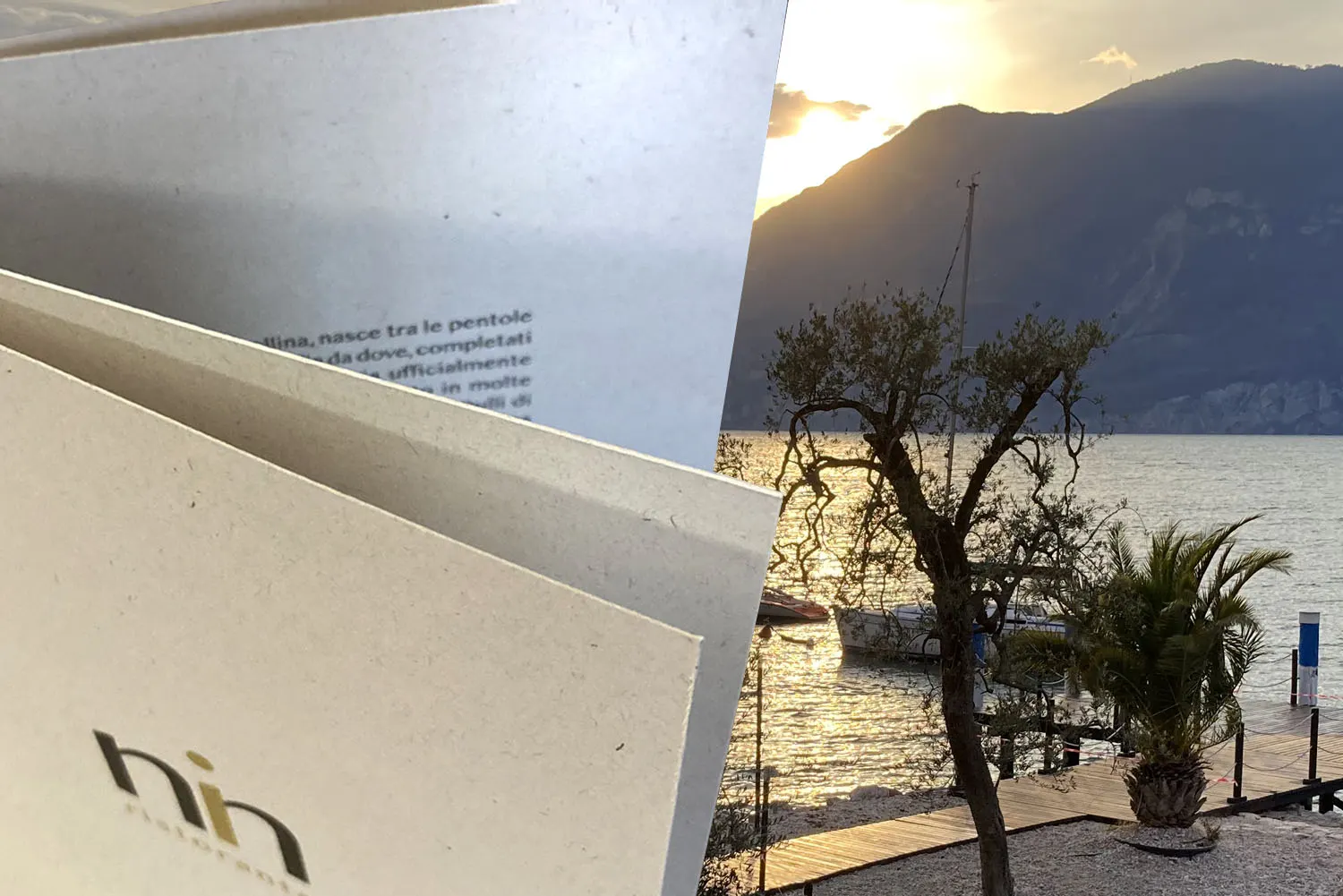 Il menù del NIN al tramonto sul lago